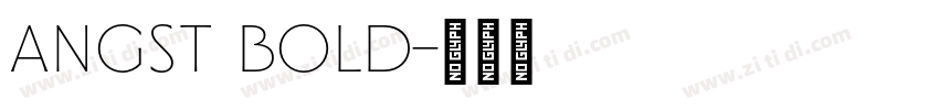 Angst Bold字体转换